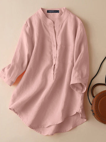 Peach Long Top-Tunic For Women