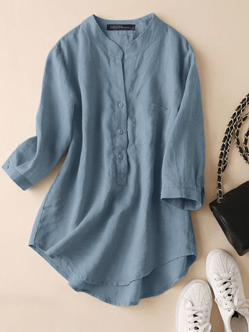 Blue Top-Tunic For Women