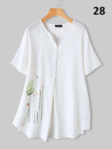 White Long Top-Tunic With Embroidery Work For Women