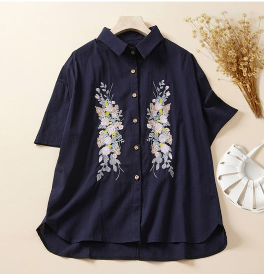 Women's Embroidery Top Tunic